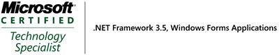 Microsoft Certified Technology Specialist, .NET Framework 3.5 Windows Forms applications