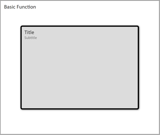 Peakboard WPF runtime, reference image of a test board with a rectangle
